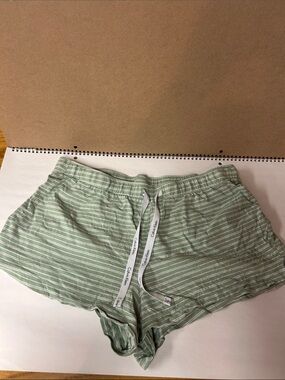 Calvin Klein Light Green Striped Women’s Lounge Shorts